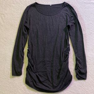 Maternity Top with Elastic Stretch Sides and Bottom of Sleeves